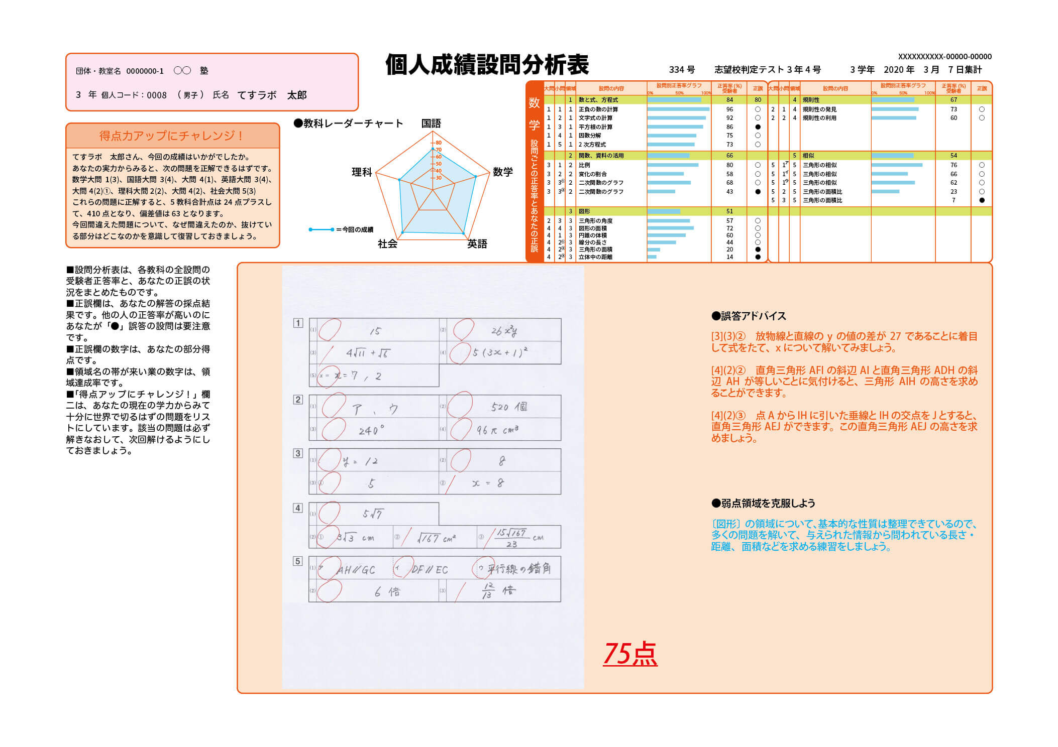 問題別分析サンプル